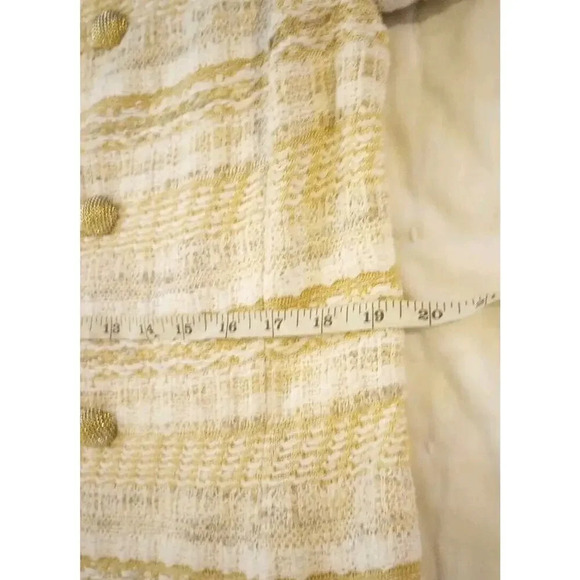 St. John Wool Blend Tweed Blazer New Sz 12 K61S0C1 Butterscotch Speckled $1695 - Picture 13 of 16